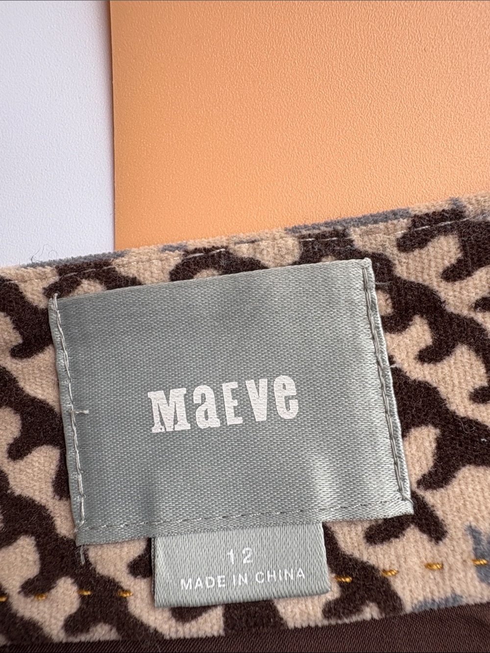Maeve Yellow Black Gray Geometric Mini Skirt - Picture 2 of 5